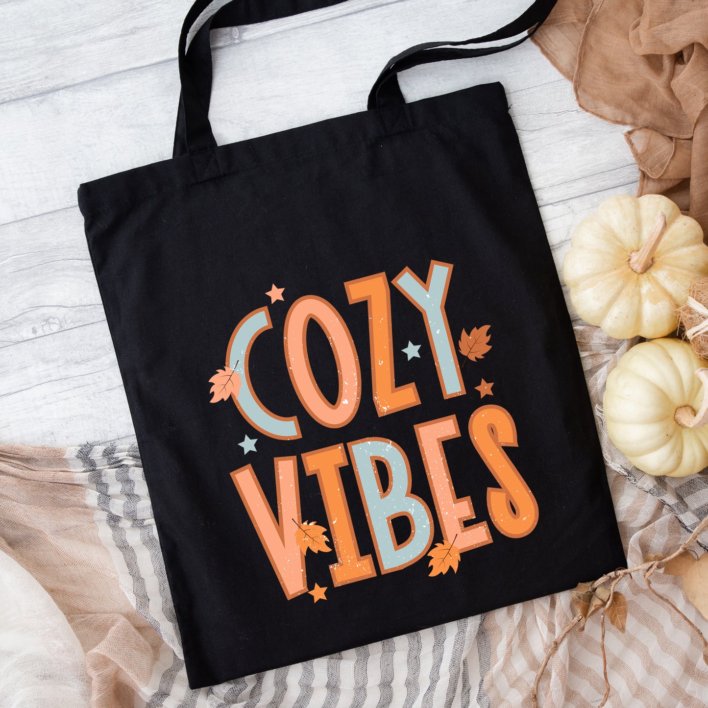 Cozy Vibes Distressed | Tote Bag