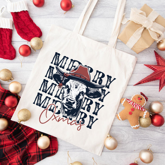 Merry Oxmas | Tote Bag