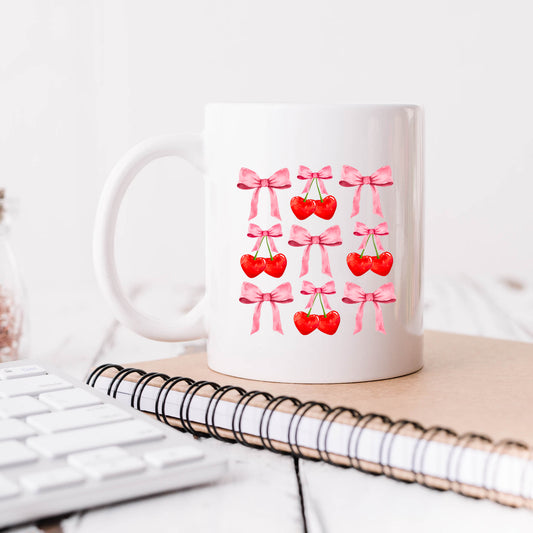 Cherry Coquette Bow Chart | Mug