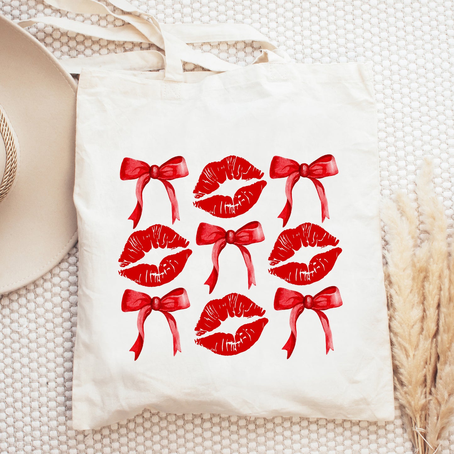 Lips Coquette Bow Chart | Tote Bag