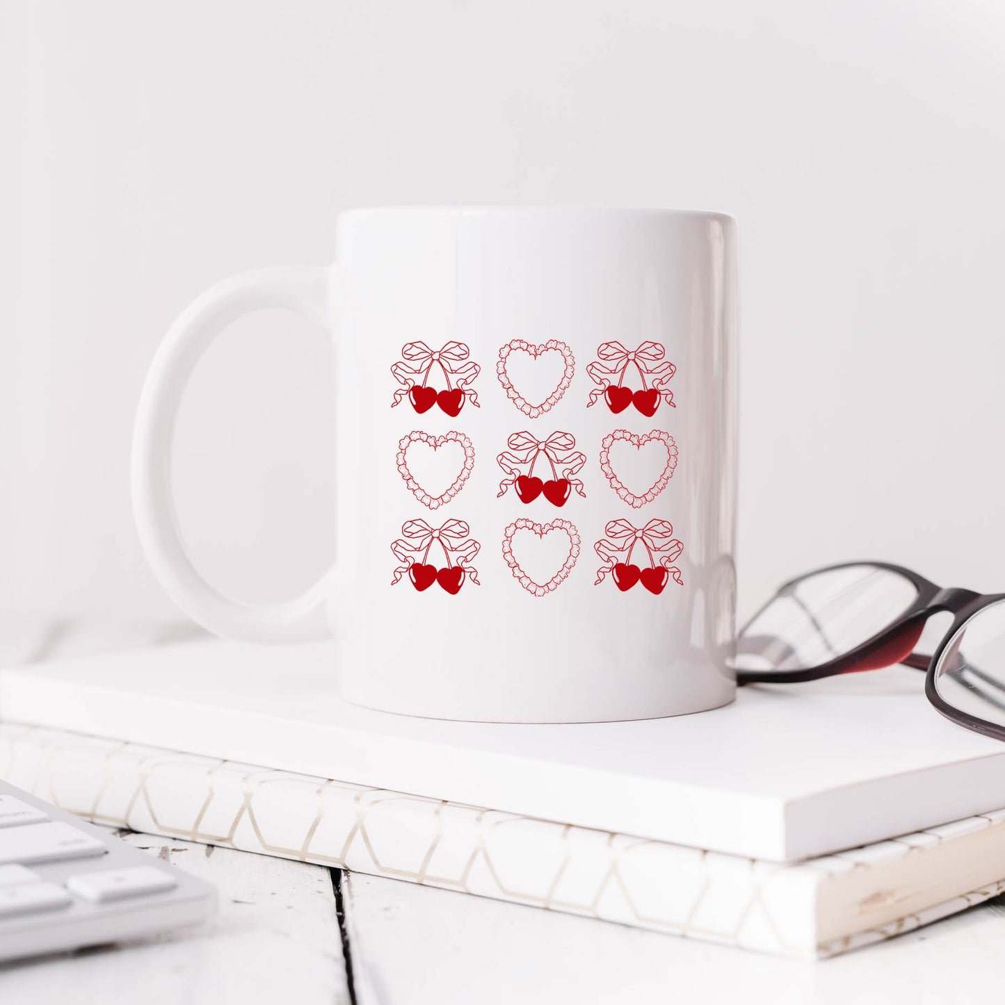 Ruffle Heart Coquette Chart | Mug