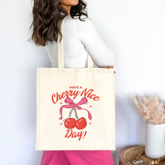 Coquette Cherry Nice Day | Tote Bag