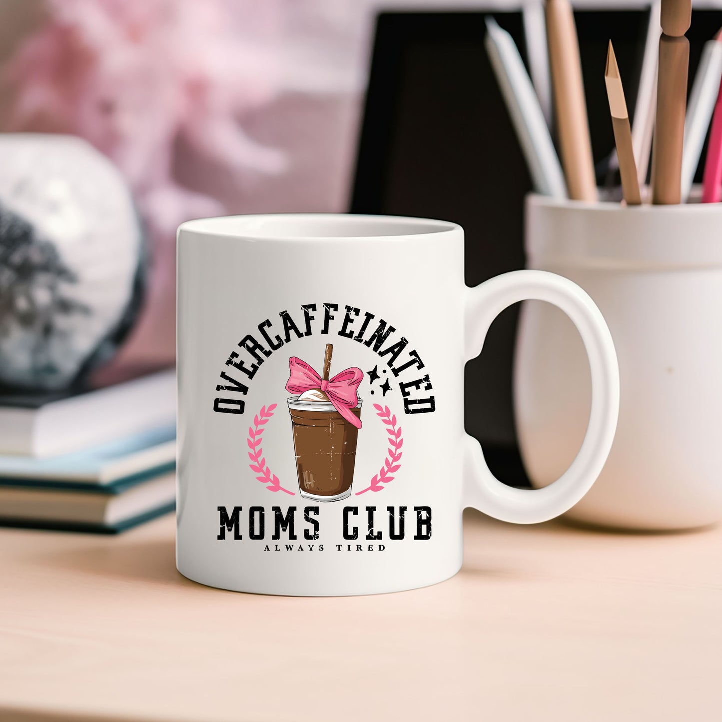 Coquette Overcaffeinated Moms Club | Mug