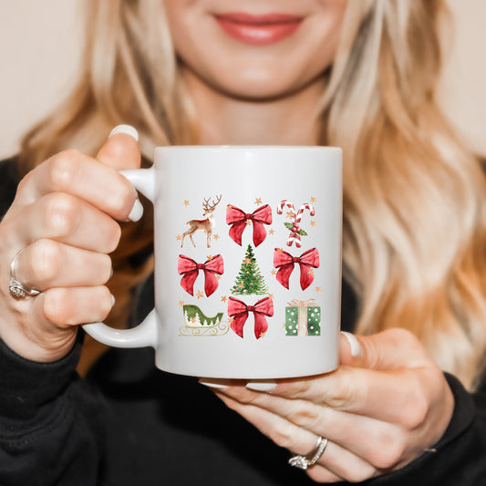 Coquette Christmas Collage | Mug