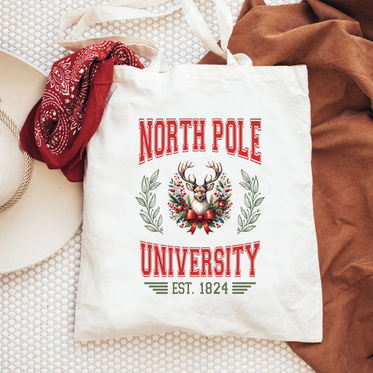 North Pole University Coquette | Tote Bag