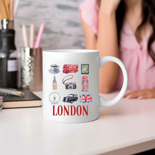 London Travel Collage | Mug