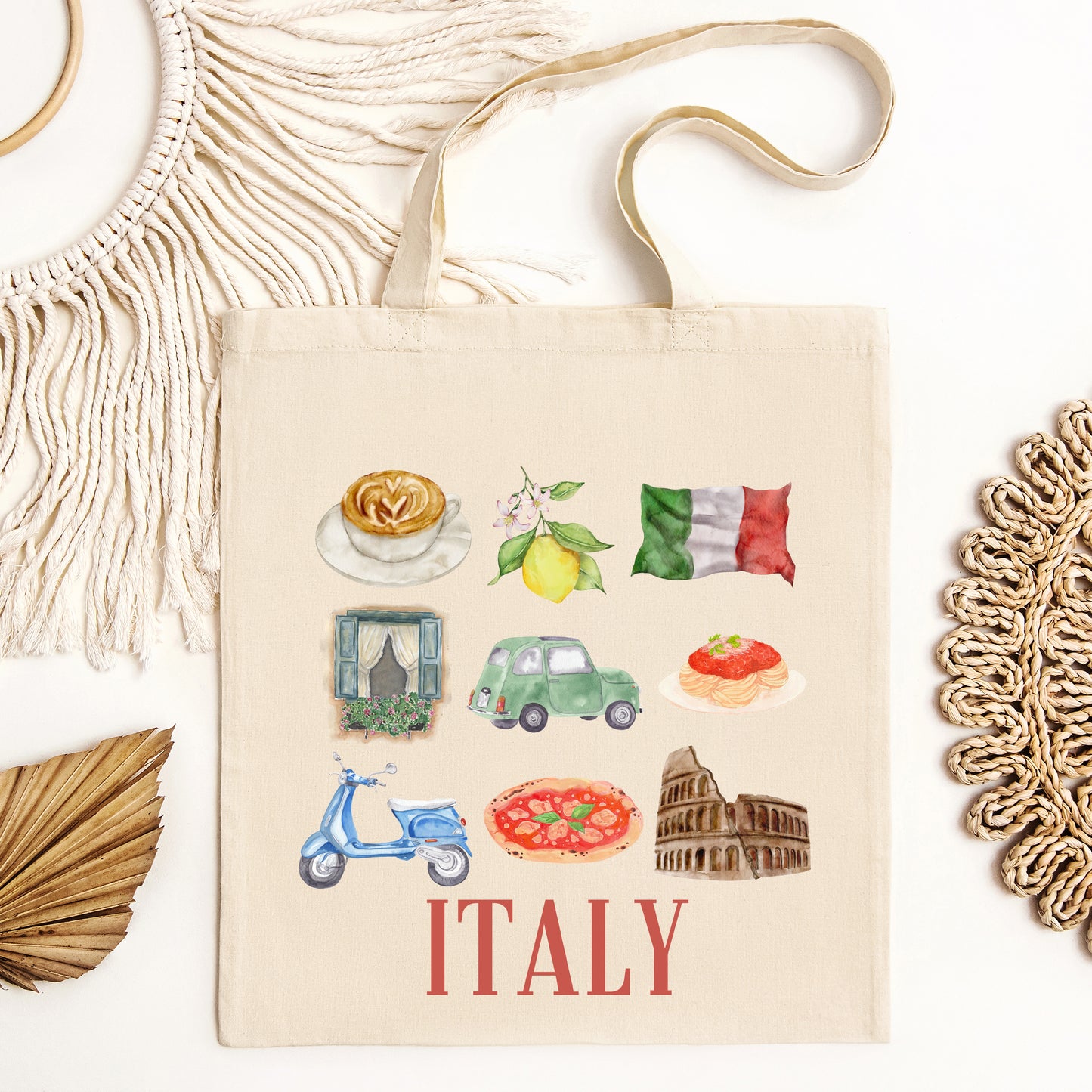 Italy Travel Collage | Tote Bag