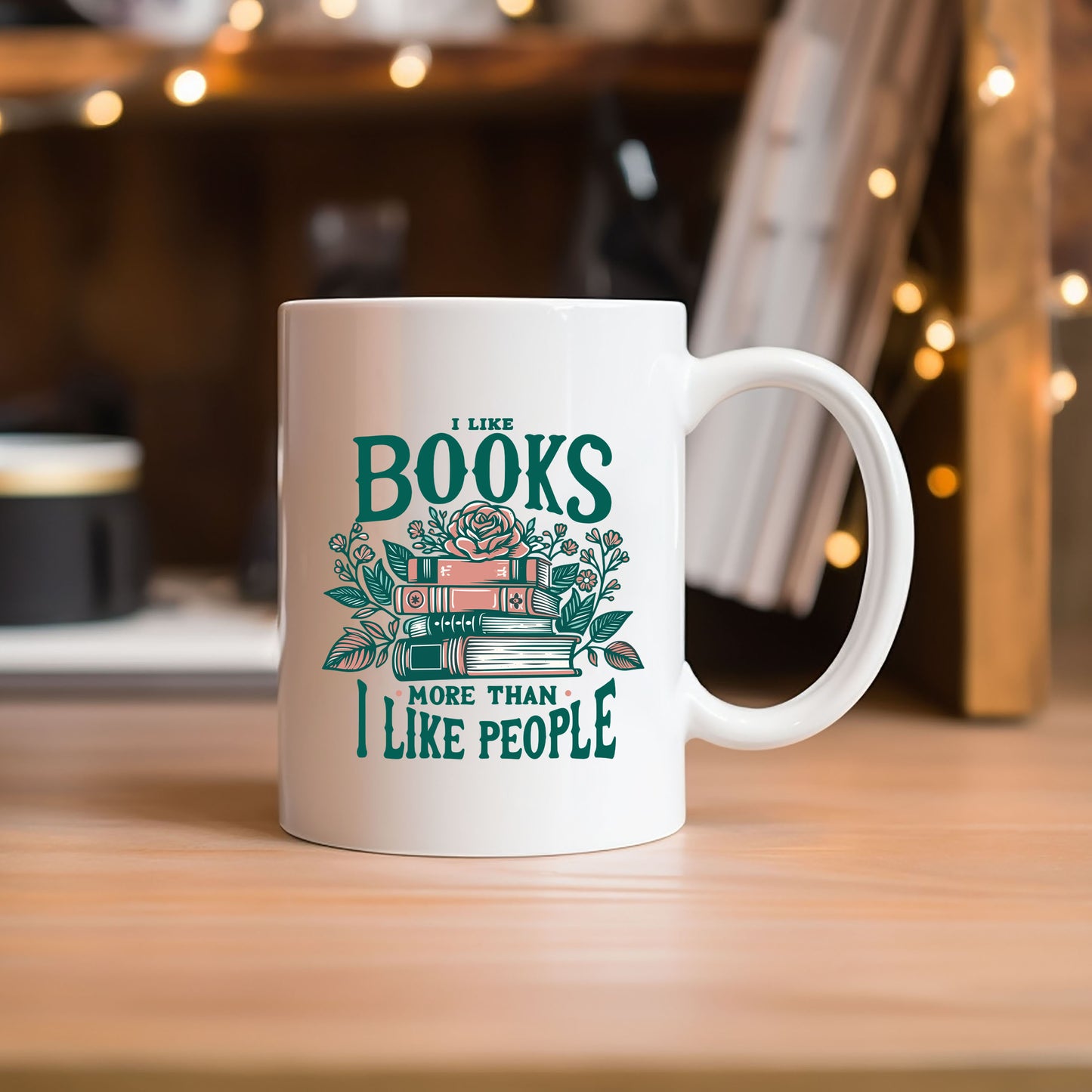 I Like Books More Than People | Mug