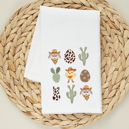 Western Easter Chart | Tea Towel