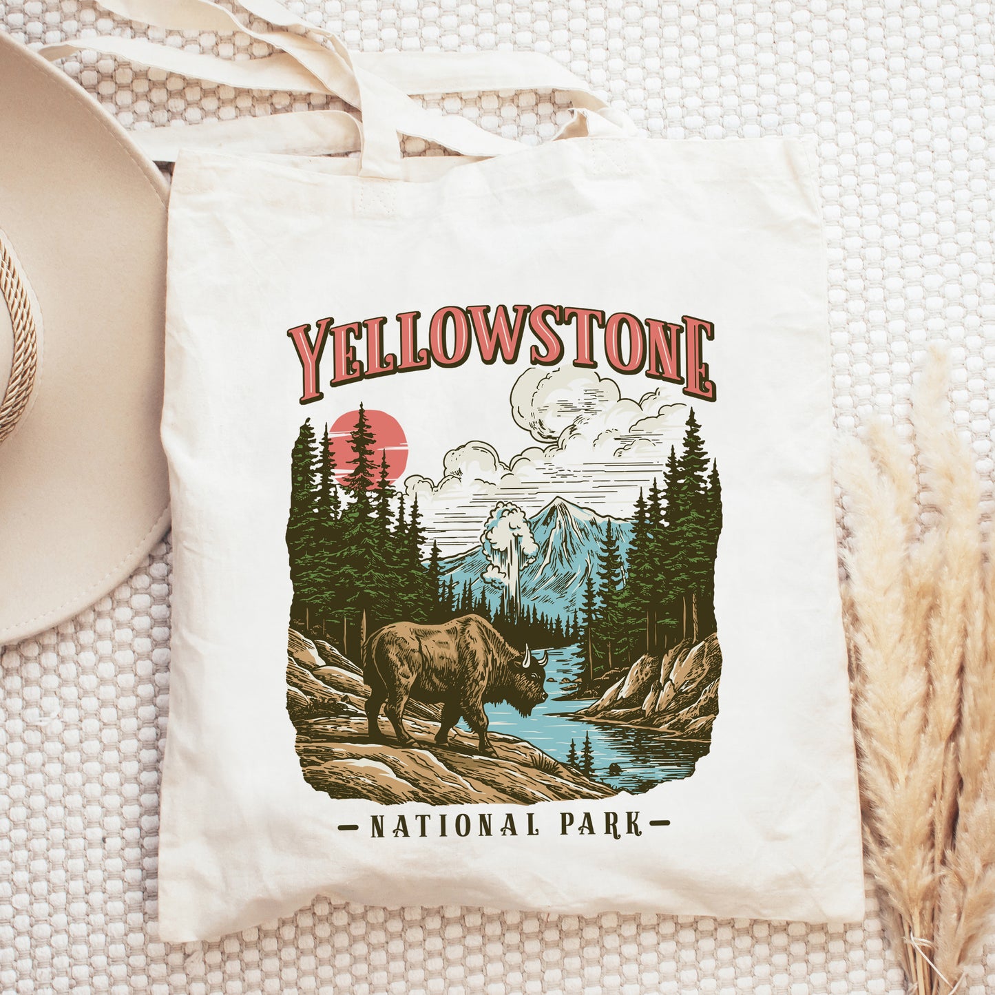 Yellowstone National Park Buffalo | Tote Bag