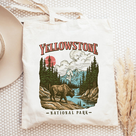 Yellowstone National Park Buffalo | Tote Bag