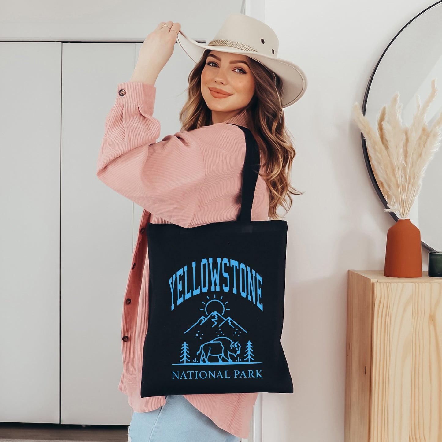 Yellowstone National Park Mountain | Tote Bag