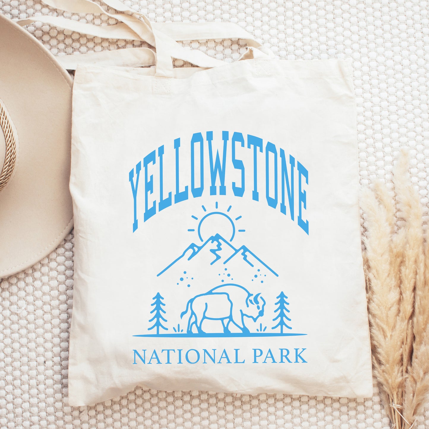 Yellowstone National Park Mountain | Tote Bag