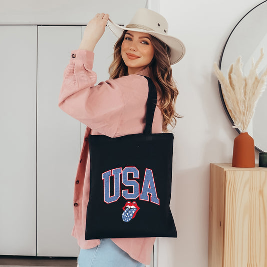 USA Patriotic Lips | Tote Bag