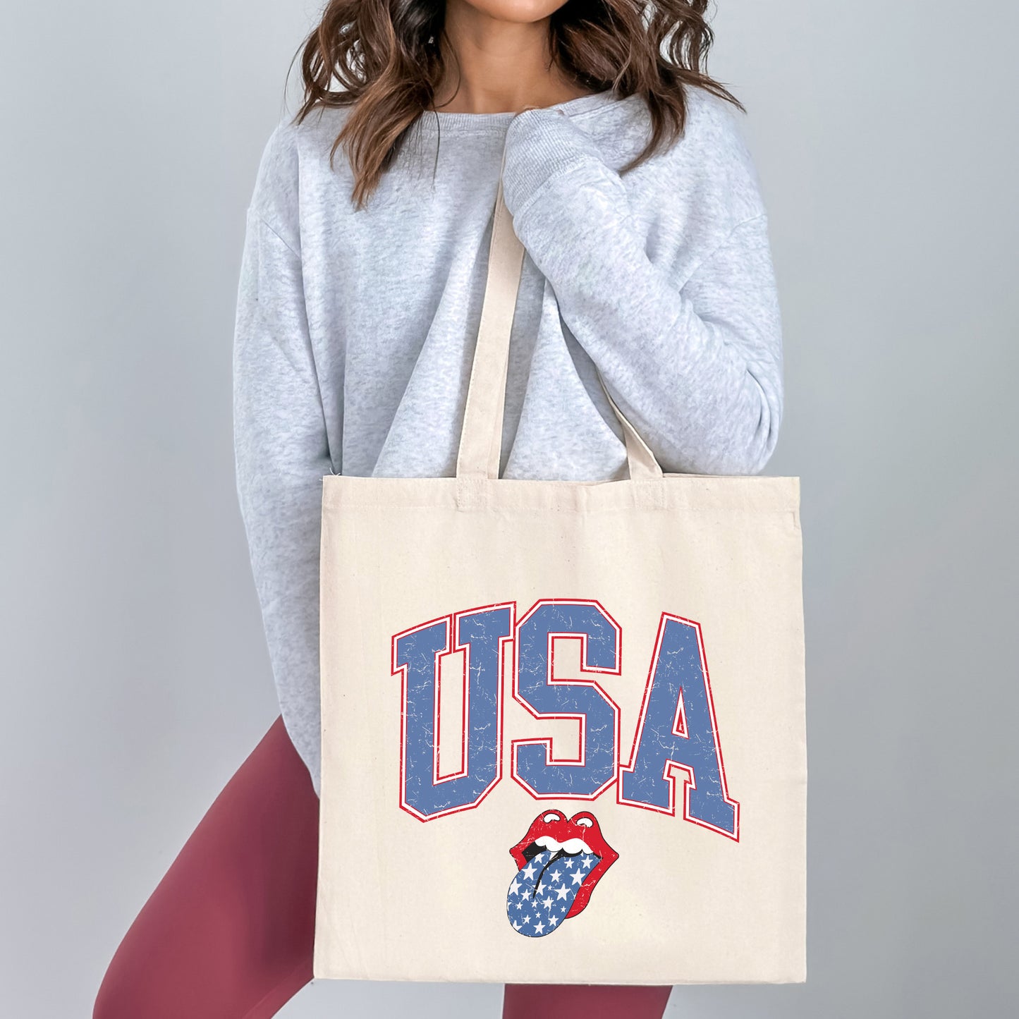 USA Patriotic Lips | Tote Bag