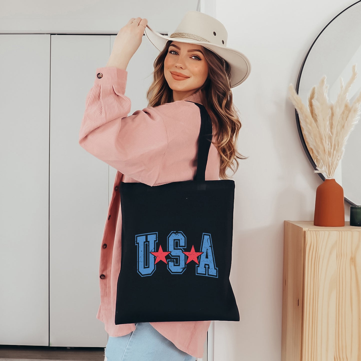 Varsity USA Red Stars | Tote Bag