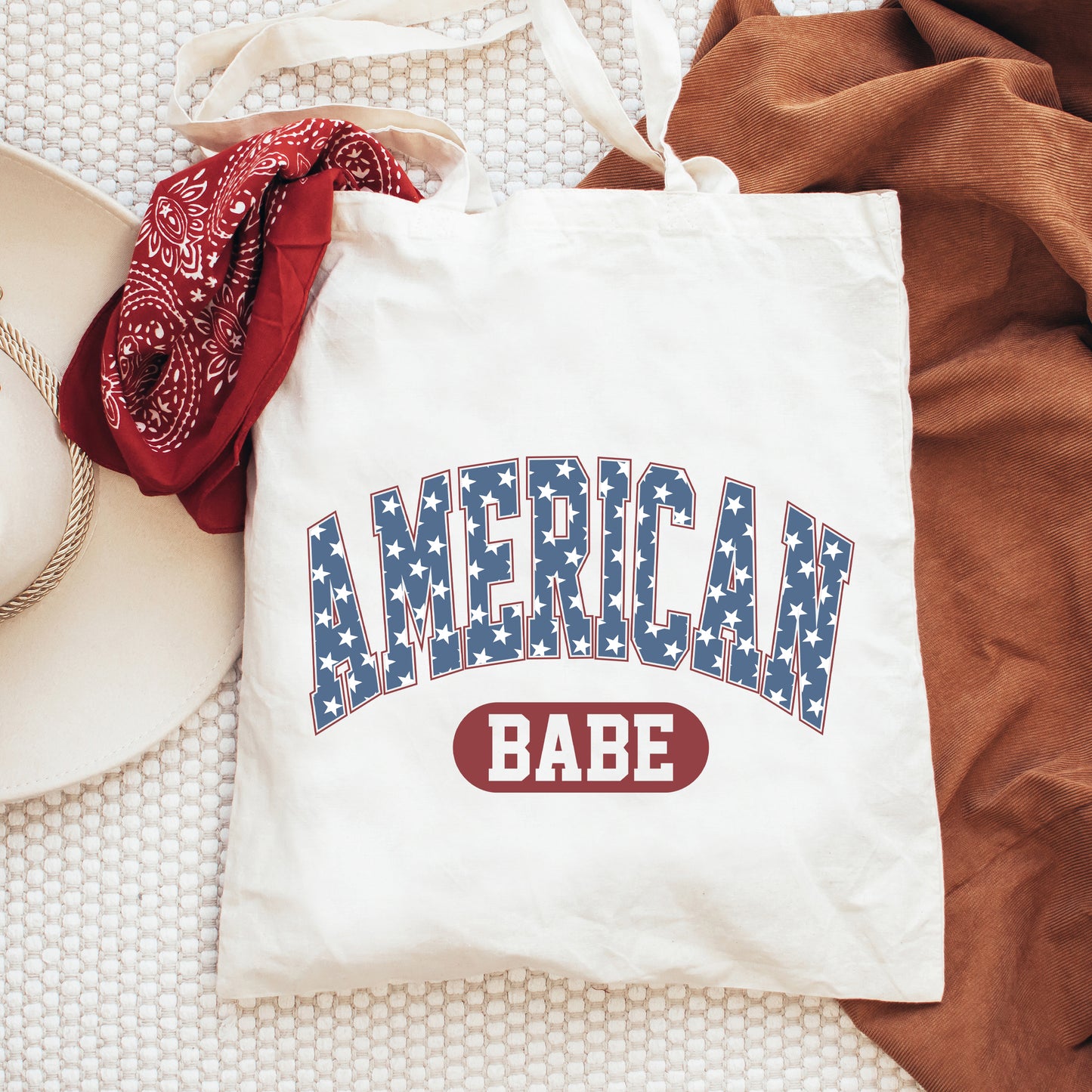 Varsity American Dude | Tote Bag