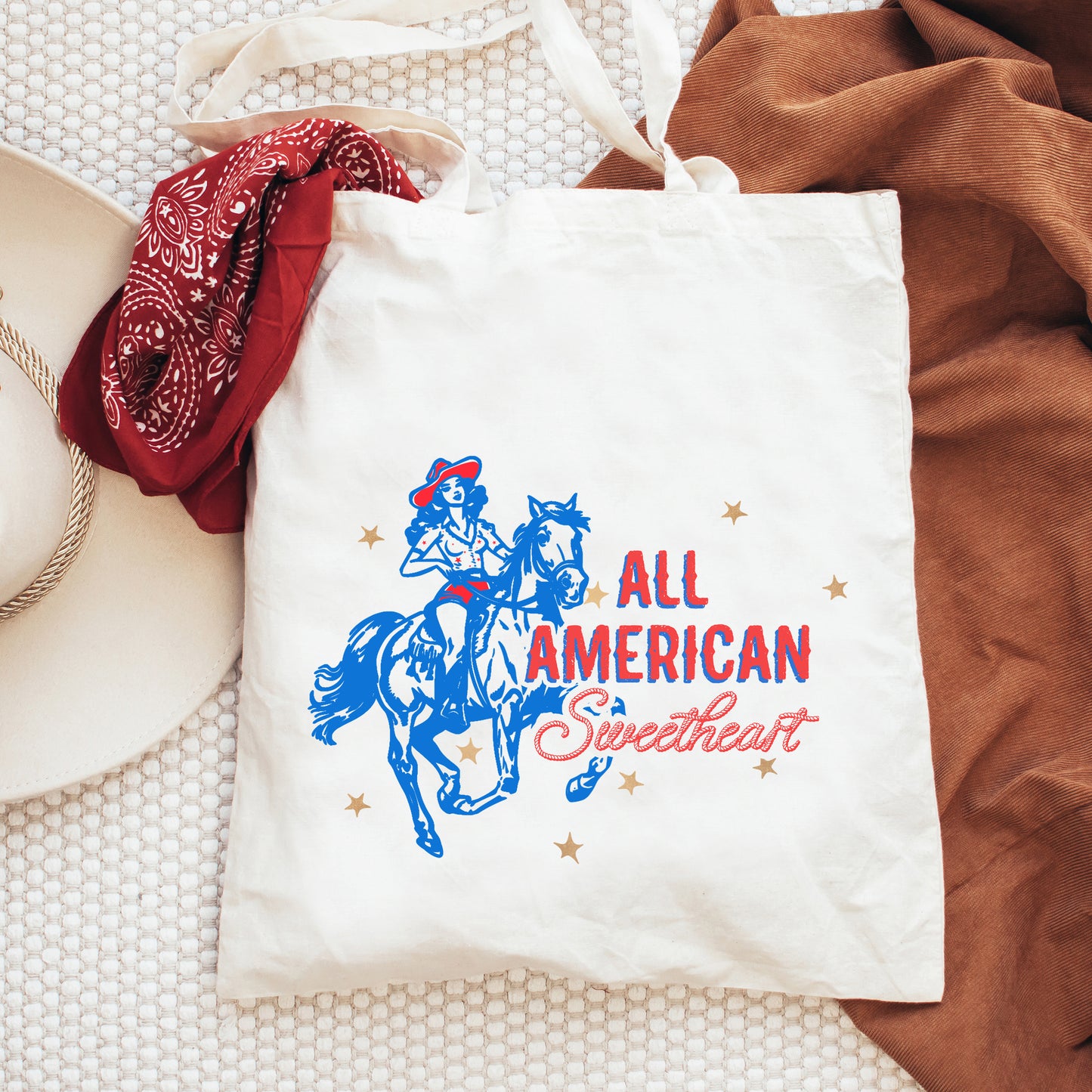 Western All American Sweetheart | Tote Bag