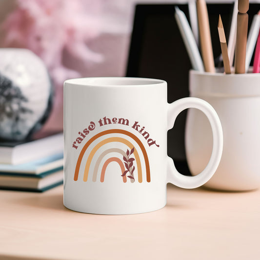 Raise Them Kind Rainbow | Mug