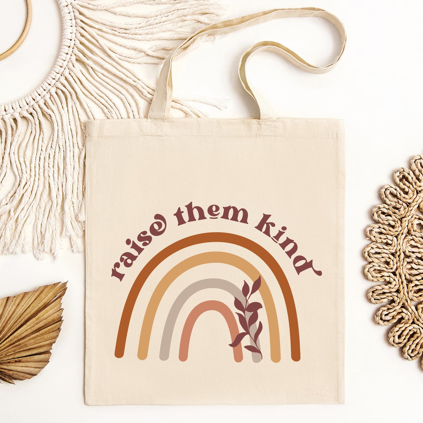 Raise Them Kind Rainbow | Tote Bag