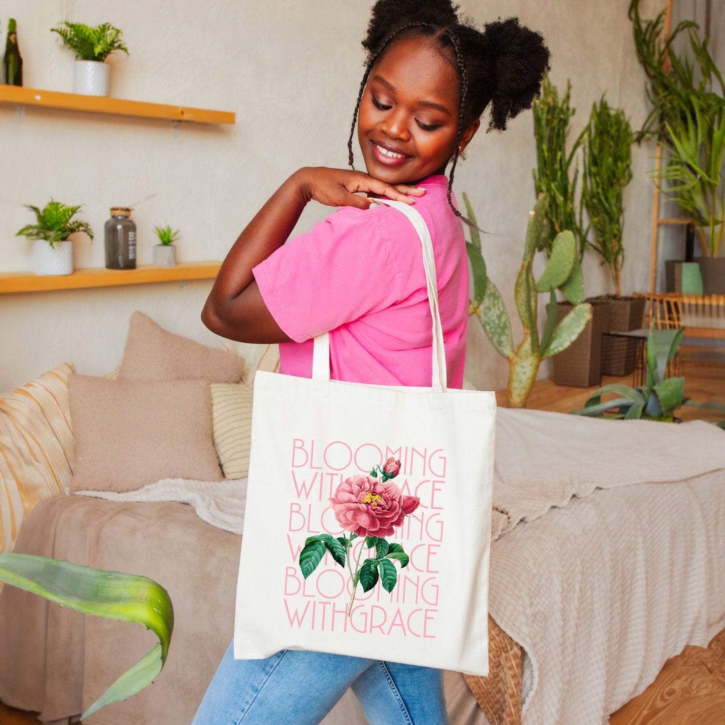 Blooming With Grace Flower | Tote Bag