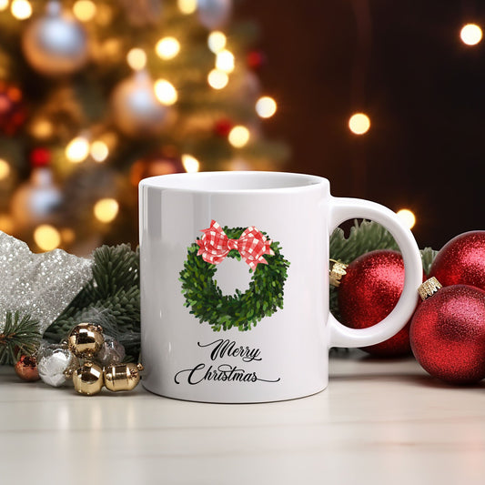 Merry Christmas Wreath | Mug