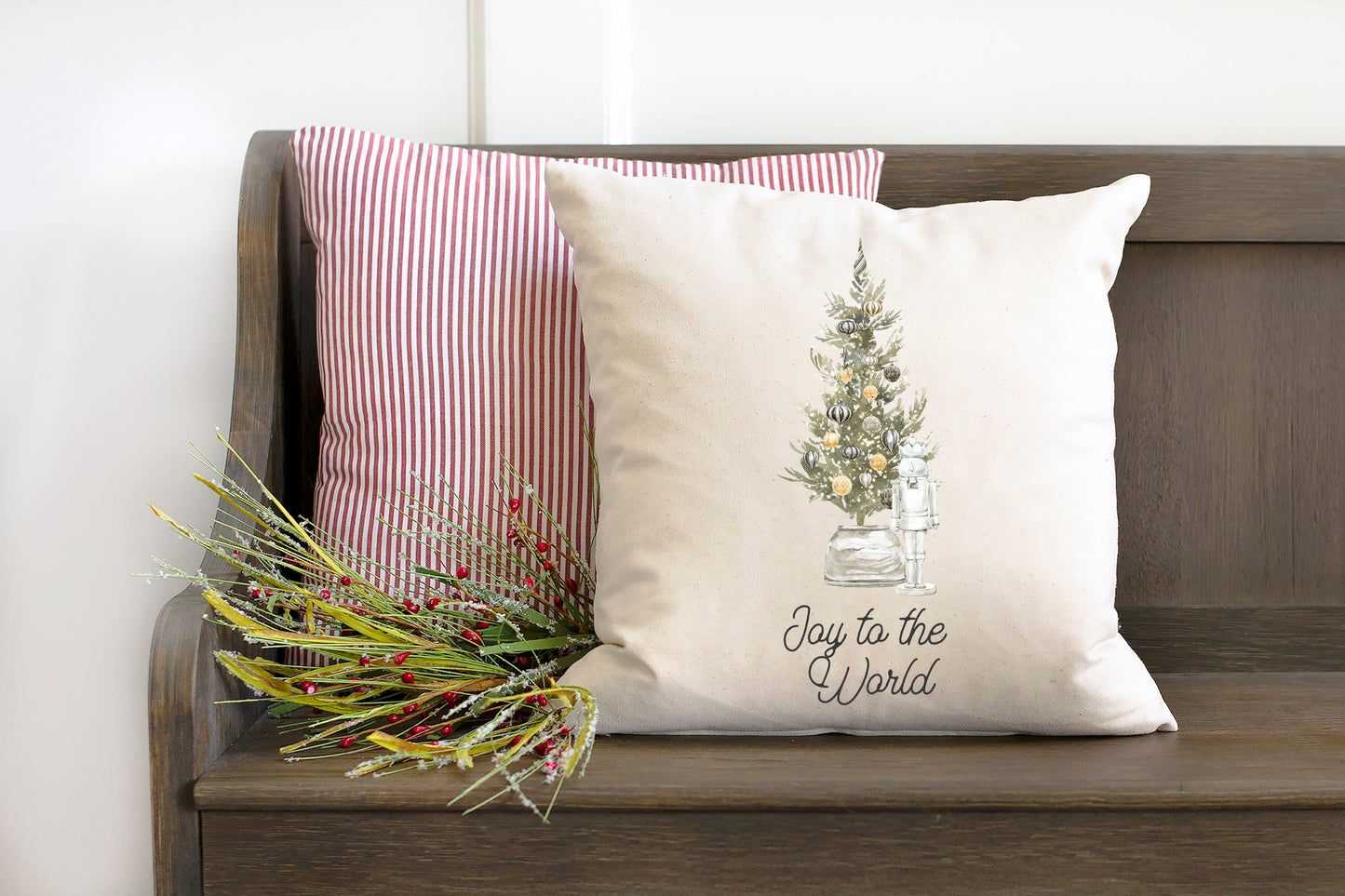 Joy To The World Nutcracker | Pillow Cover