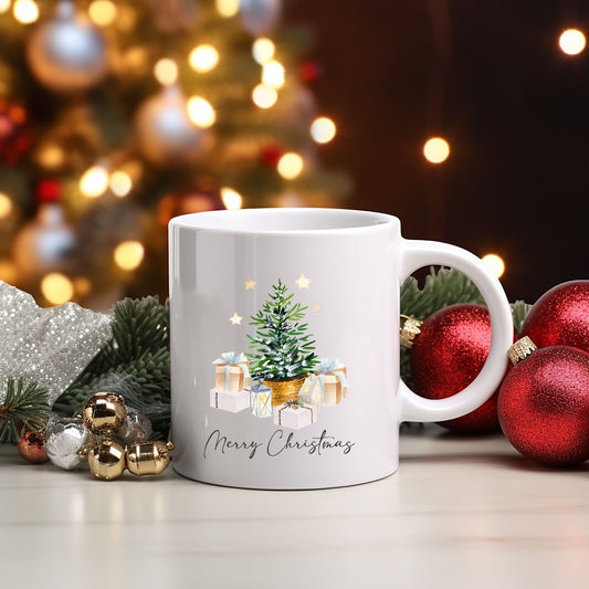 Merry Christmas Gifts And Tree | Mug