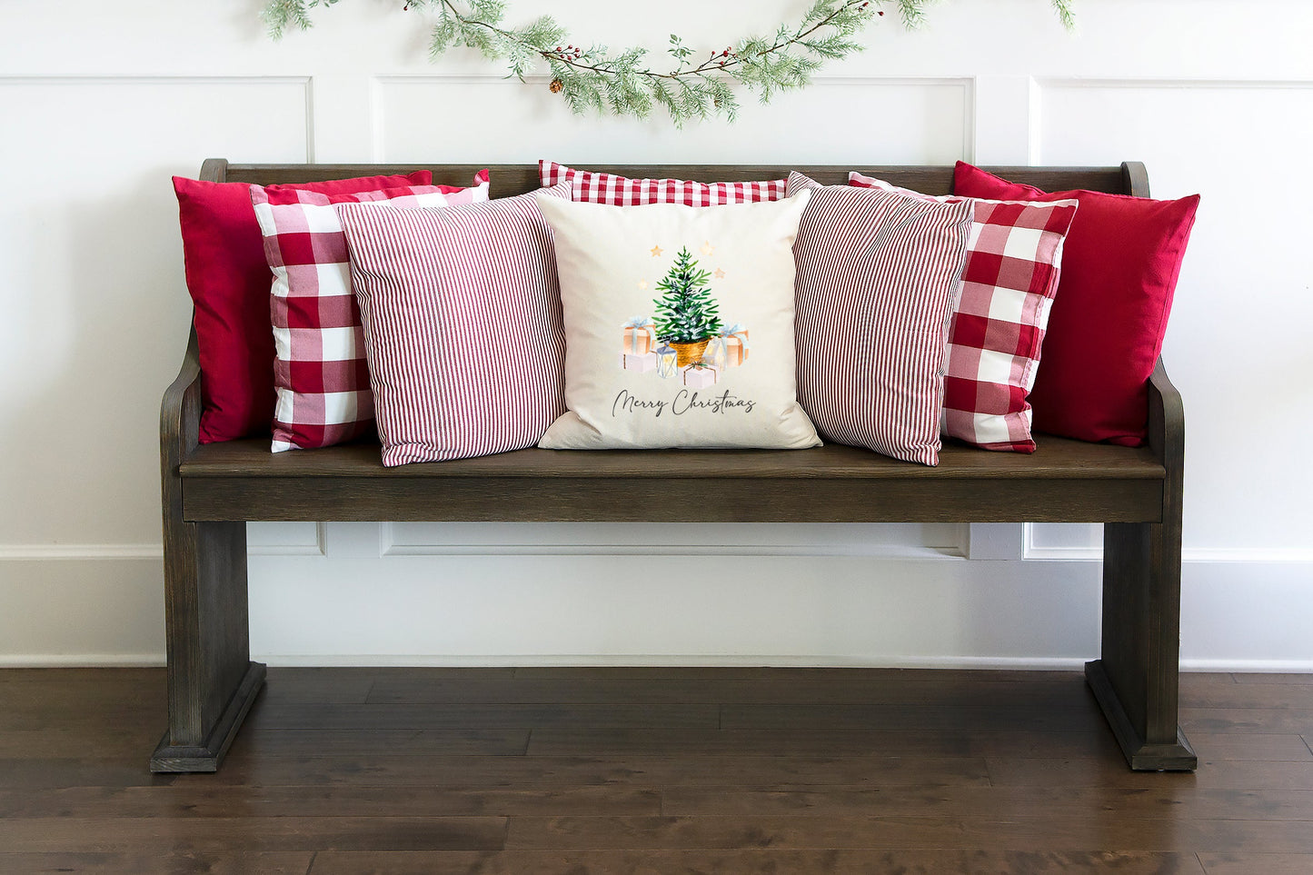 Merry Christmas Gifts and Tree | Pillow Cover