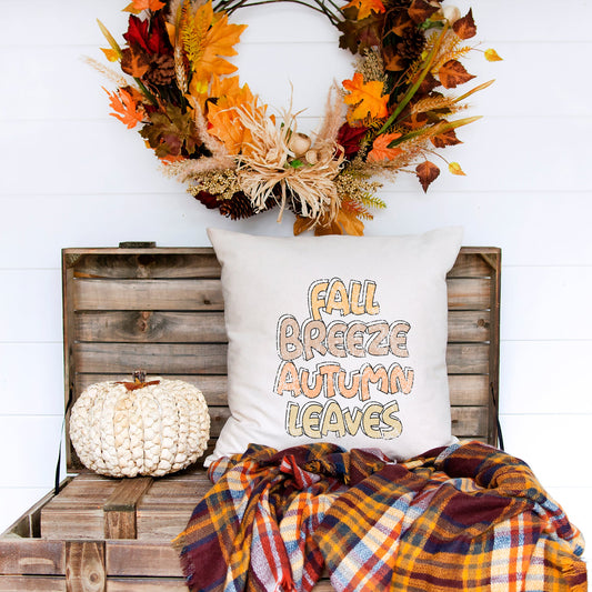 Fall Breeze Autumn Leaves | Pillow Cover