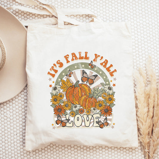 It's Fall Y'all Love | Tote Bag