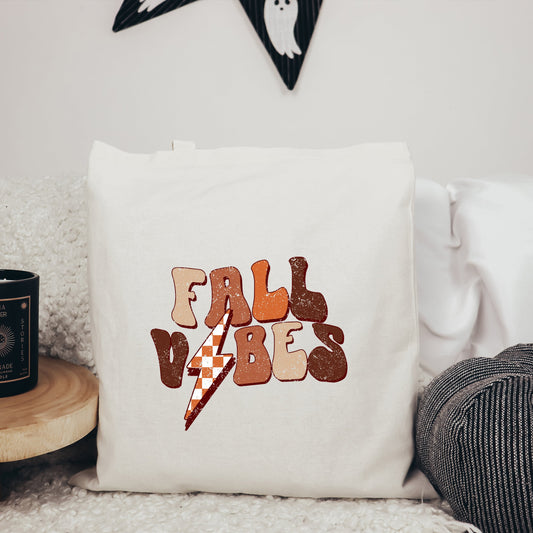 Retro Fall Vibes Wavy | Tote Bag