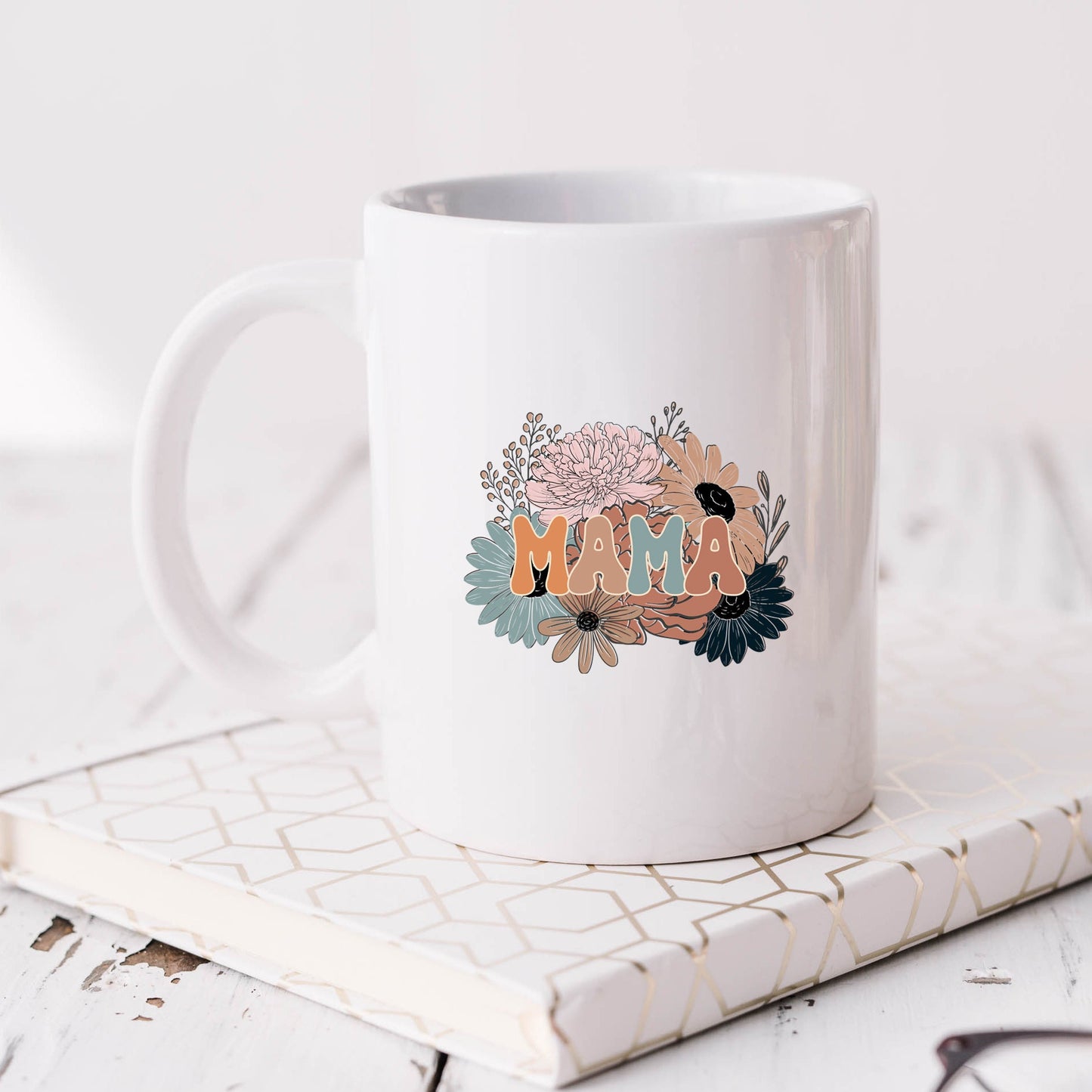 Mama Colorful Flower Bouquet | Mug