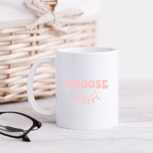 Choose Happy Bold Smiley Face | Mug