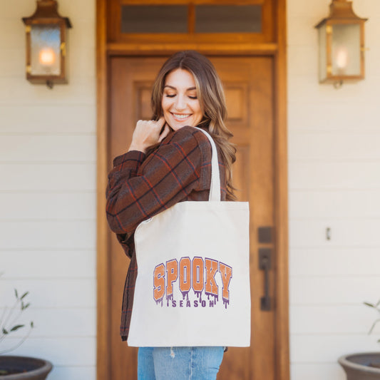 Spooky Season Varsity Drip | Tote Bag