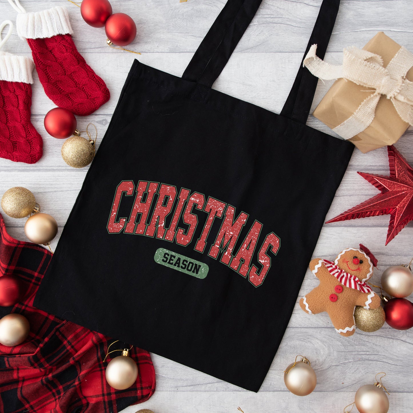 Varsity Christmas Season | Tote Bag