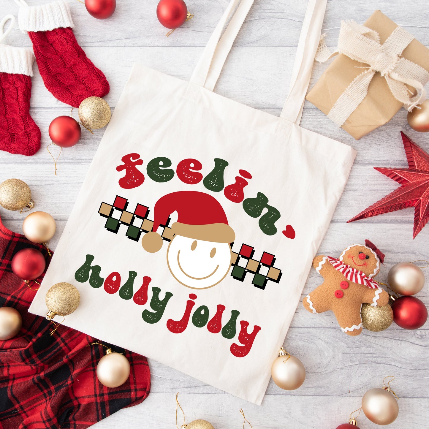 Feelin' Holly Jolly | Tote Bag