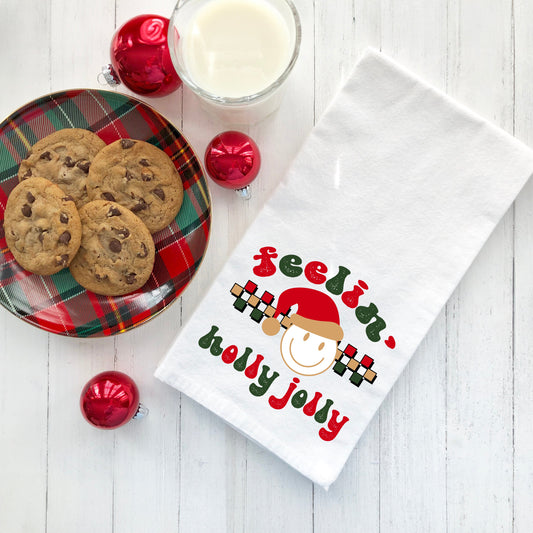 Feelin' Holly Jolly | Tea Towel