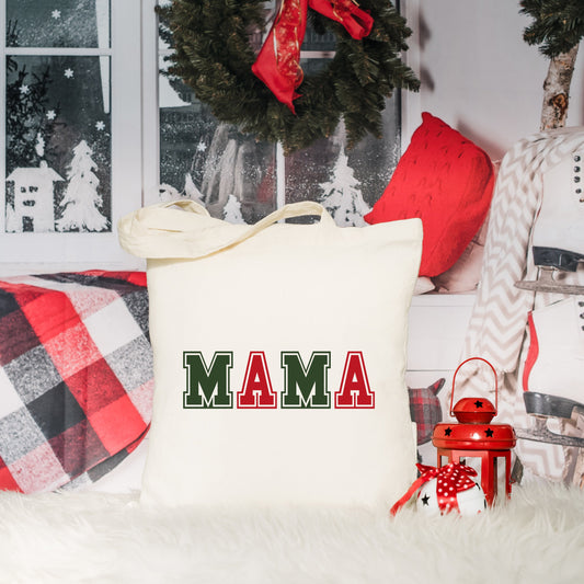 Mama Green And Red Bold | Tote Bag