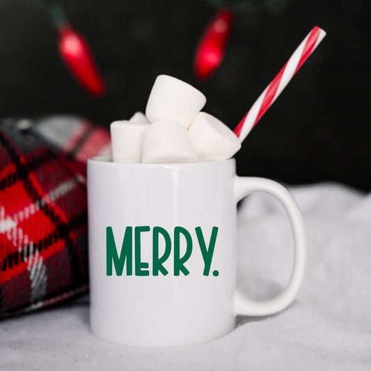 Merry Bold Word | Mug