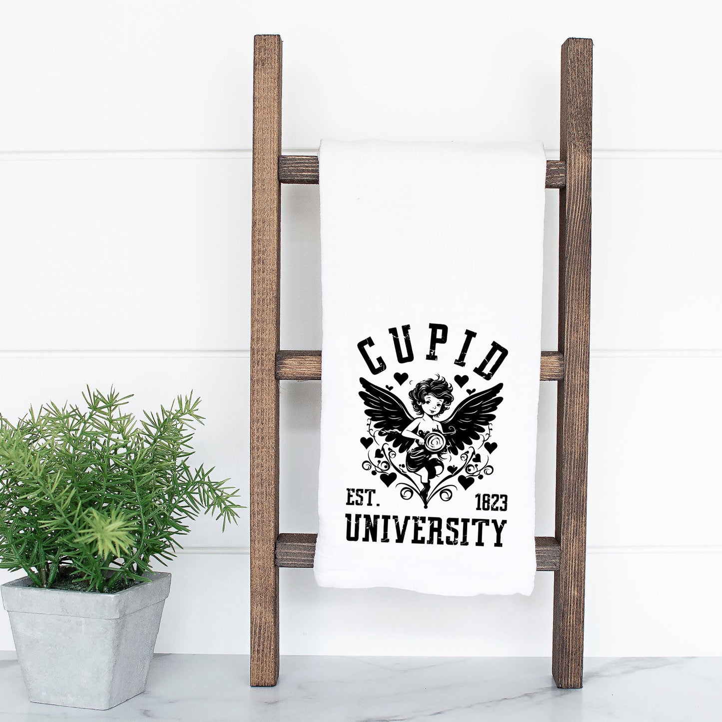 Cupid Distressed | Tea Towel