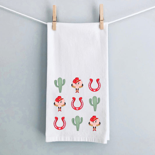 Western Valentine Chart | Tea Towel