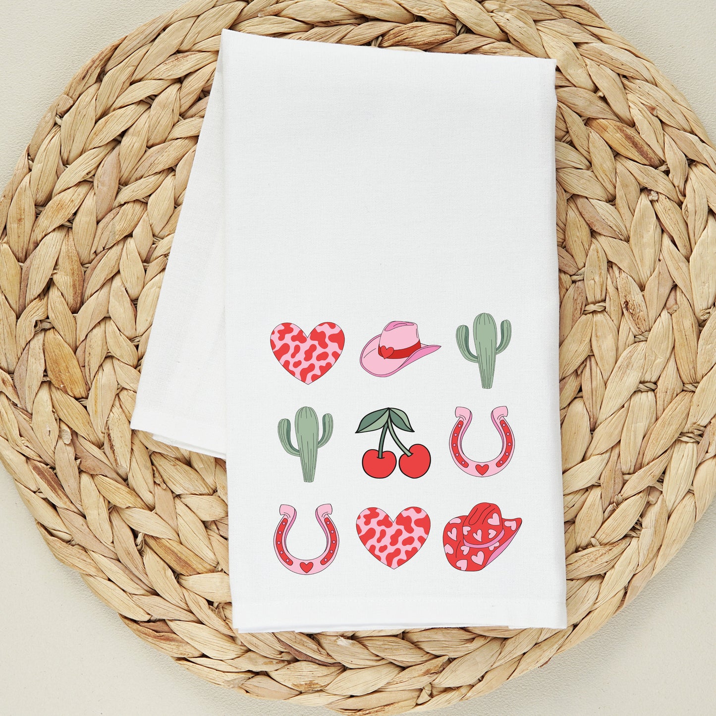 Cowgirl Valentine Chart | Tea Towel