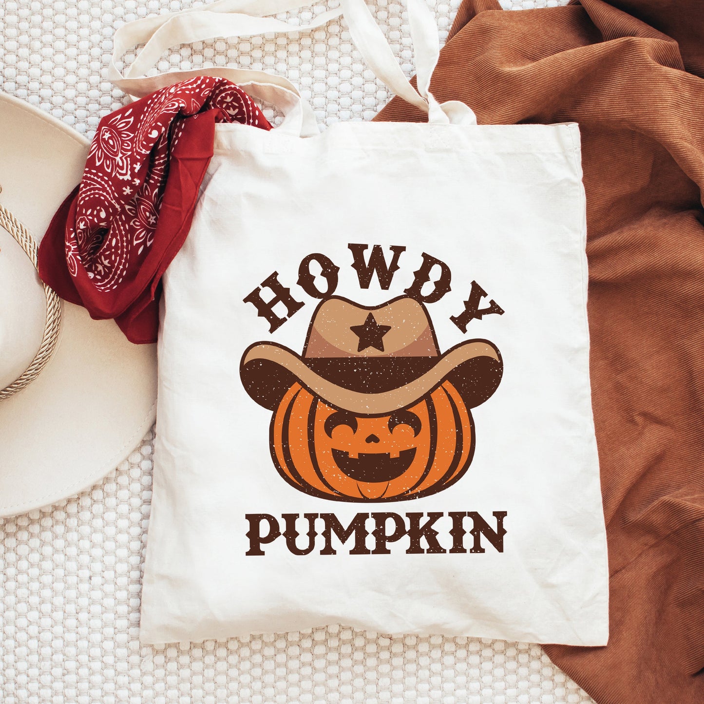 Howdy Pumpkin Hat | Tote Bag