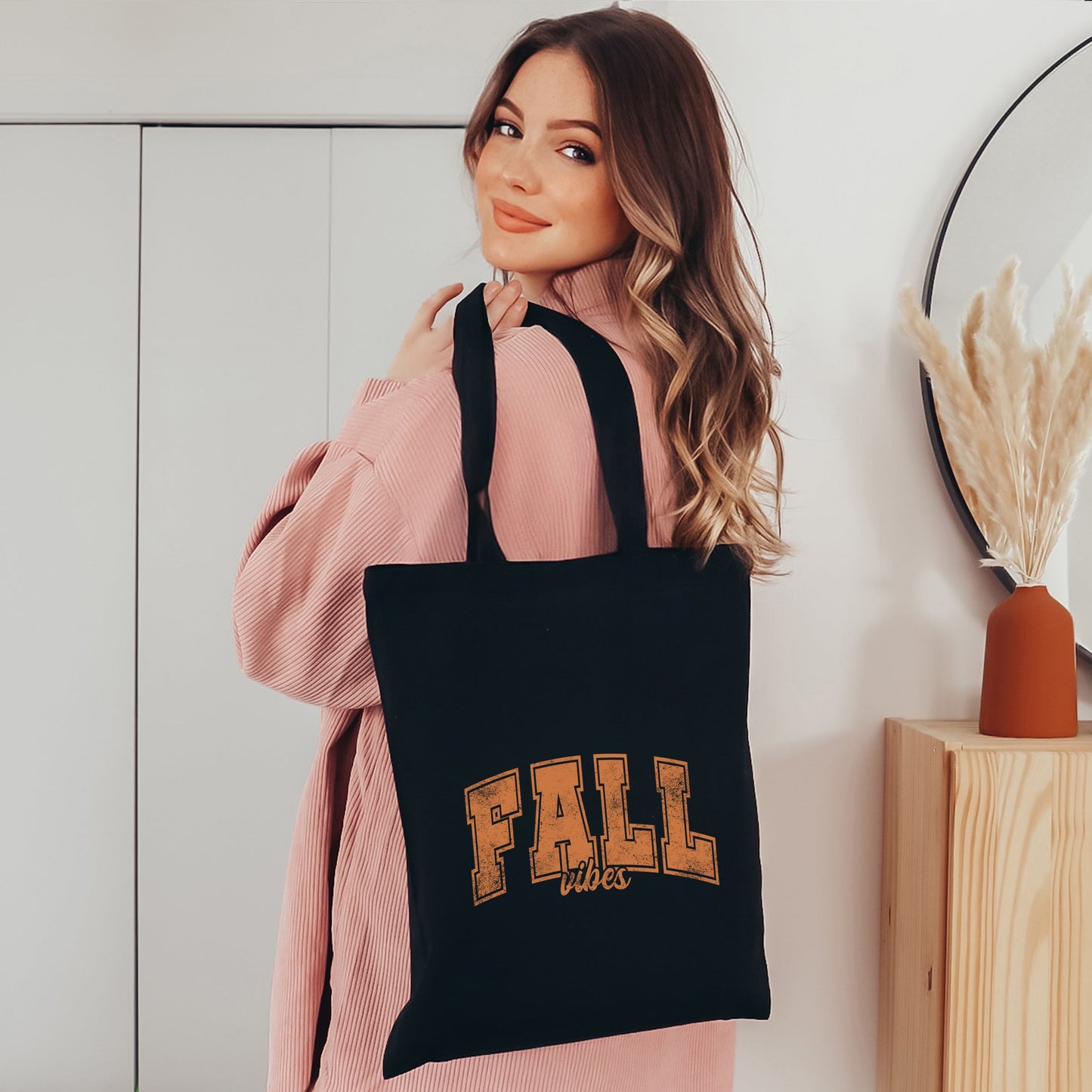 Fall Vibes Varsity | Tote Bag