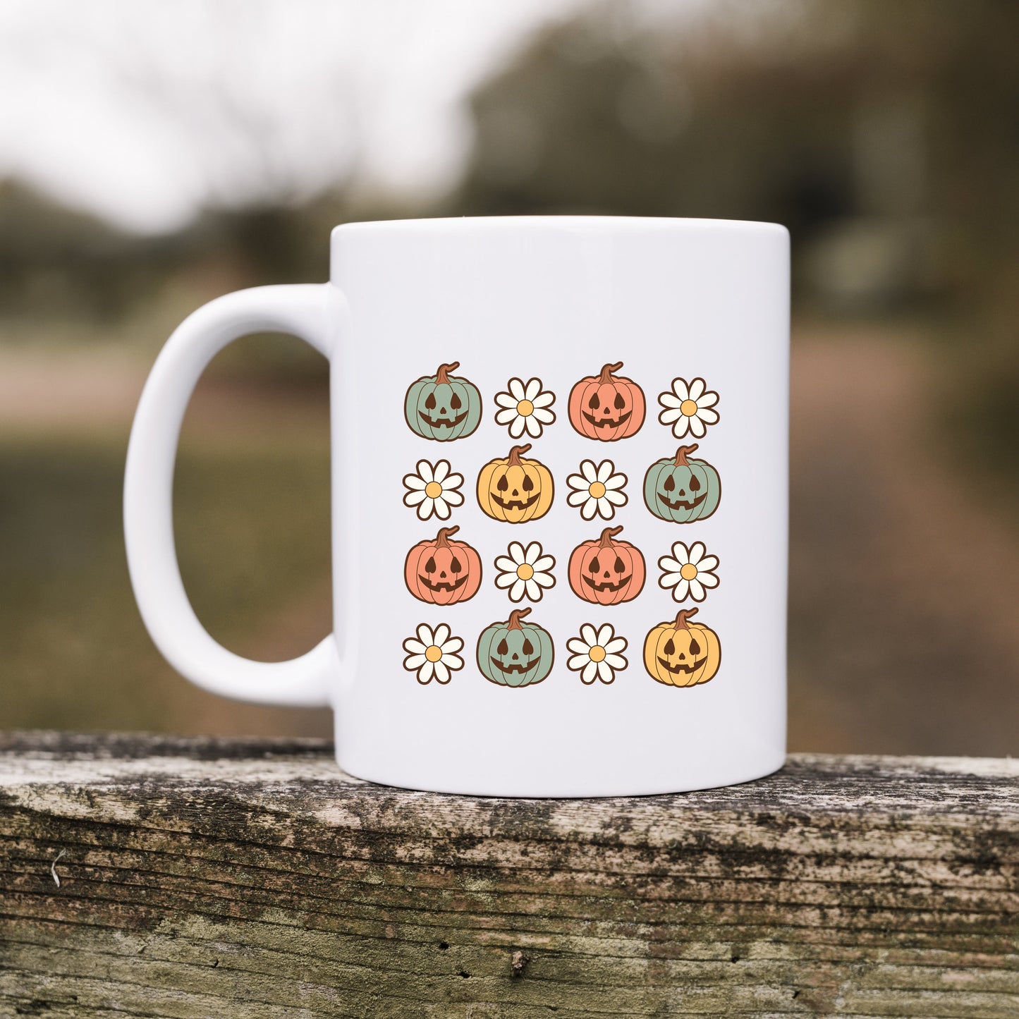 Pumpkin Daisies | Mug