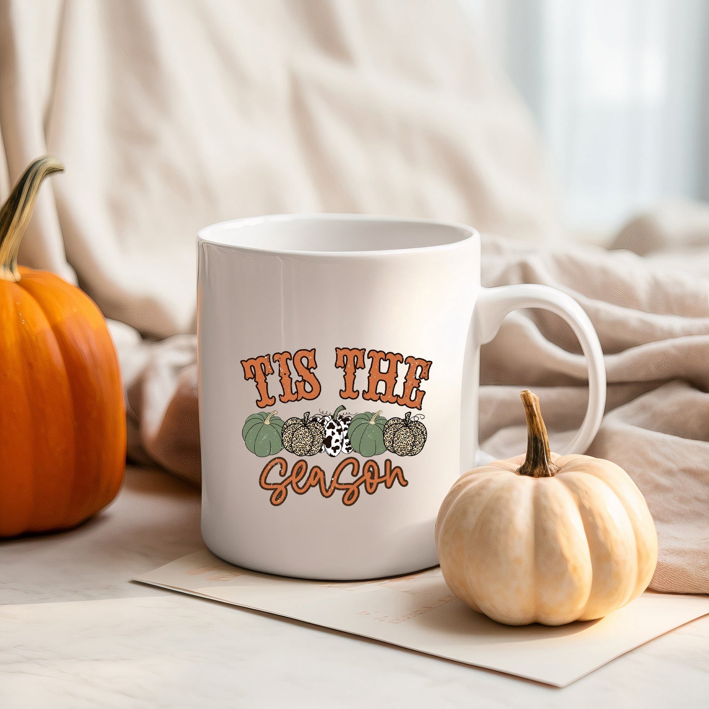 Tis The Season Leopard Pumpkins | Mug