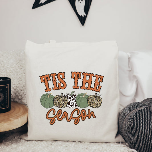 Tis The Season Leopard Pumpkins | Tote Bag