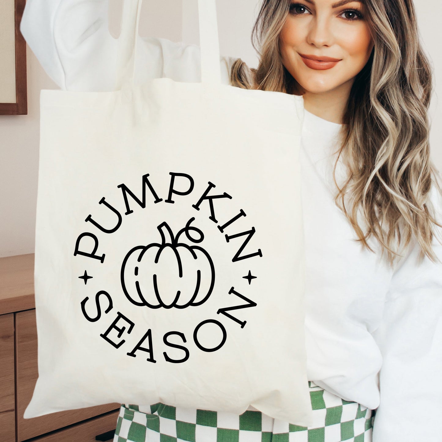 Pumpkin Season Circle | Tote Bag