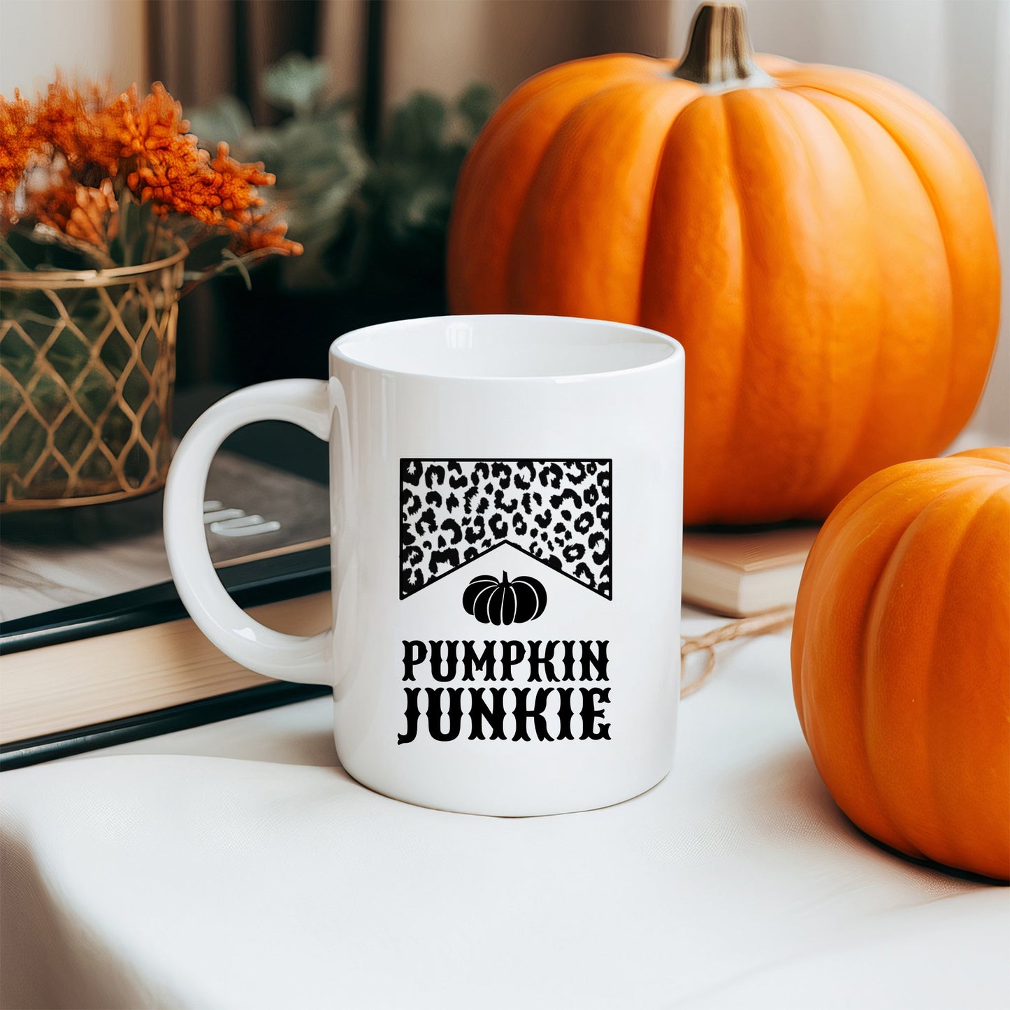 Leopard Pumpkin Junkie | Mug